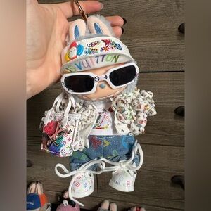 Teddy bear outfit for labubu